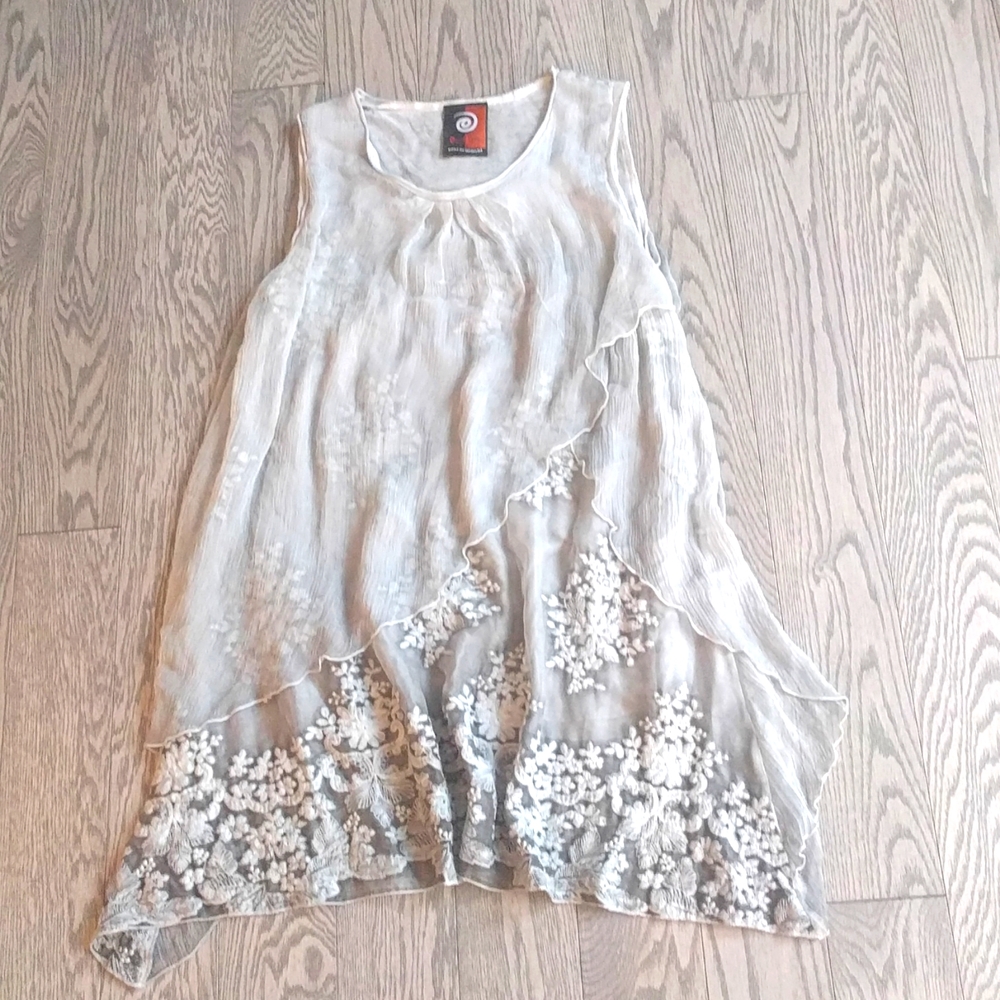 Beautiful grey dress by edin🍀🌸🌼
